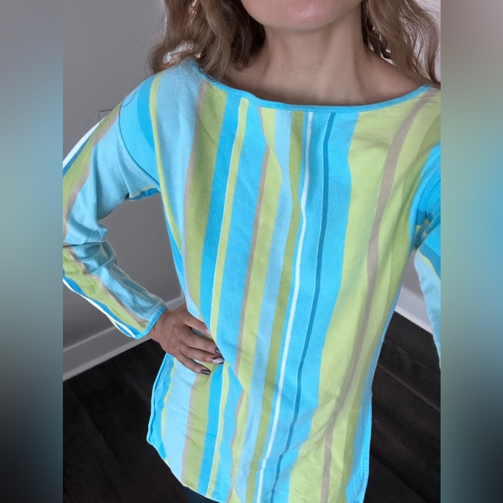 Vintage striped tunic sweater top